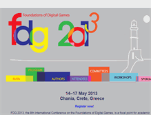 Tablet Screenshot of fdg2013.org
